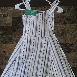 Brand new H&M black and white dress